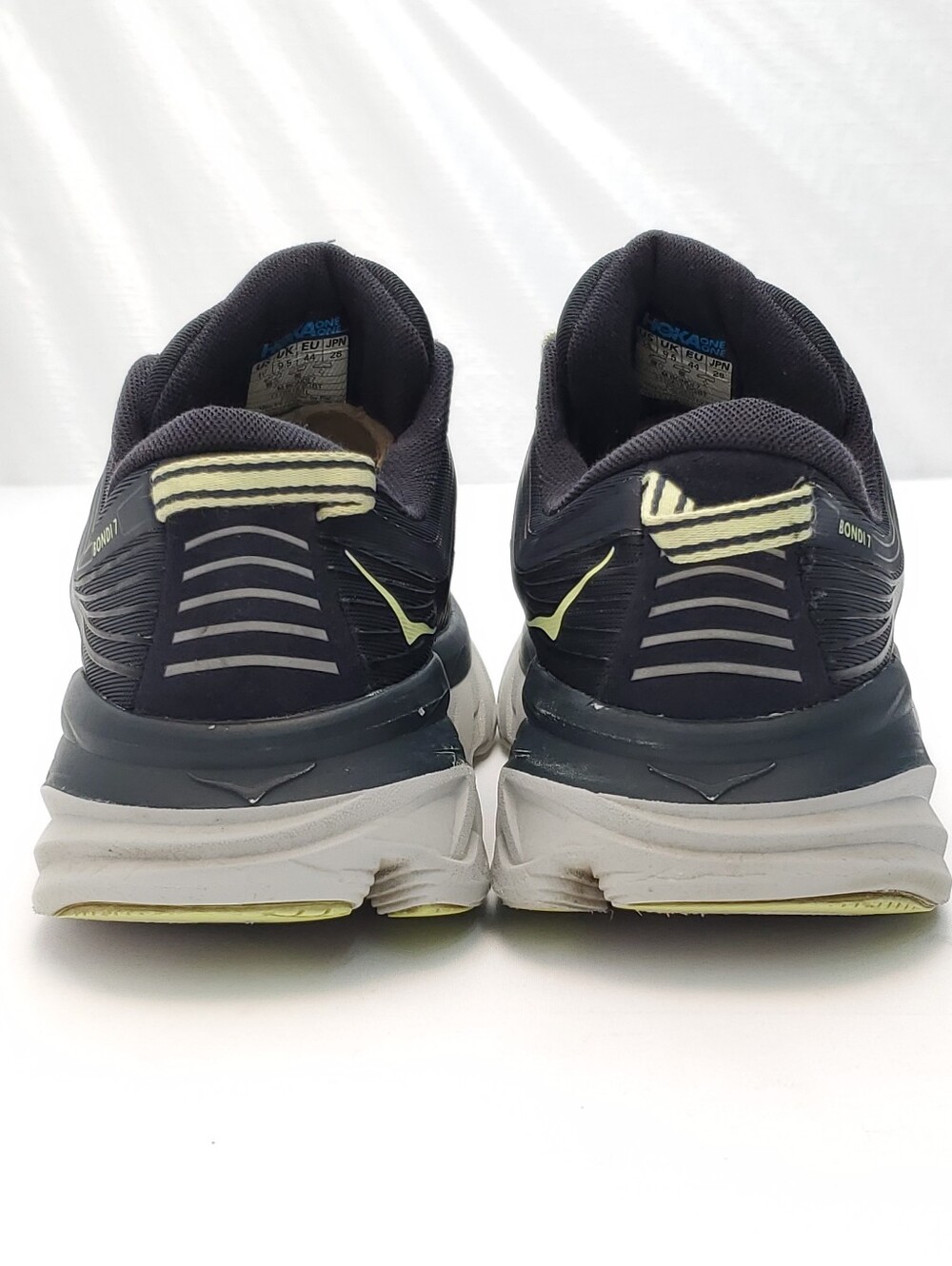 Hoka One One Bondi 7 Running Shoes Blue Graphite Butterfly Gray Athletic Mens 10 - Picture 5 of 8